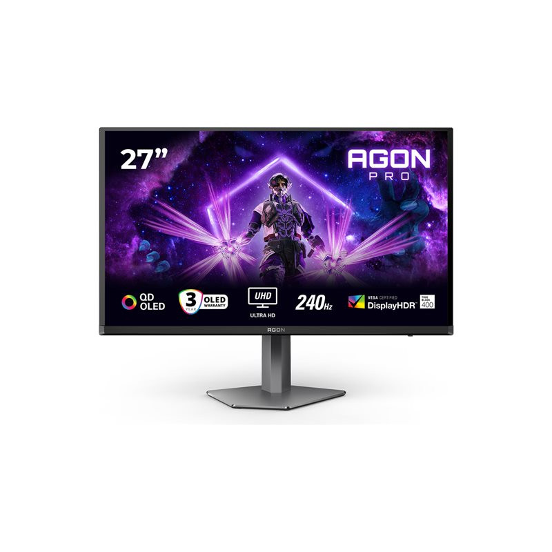 Moniteur OLED - jeux - 27" (26.5" visualisable) - 3840 x 2160 4K UHD (2160p) @ 160 Hz - 1000 cd - m² ... (AG276UZD)_1