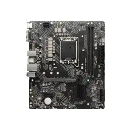 MSI - Carte-mère - micro ATX - Socket LGA1700 - H610 Chipset - USB 3.2 Gen 1 - Gigabit LAN - carte... (PRO H610M-G DDR4)_1