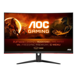 Écran LED - jeux - incurvé - 32" (31.5" visualisable) - 1920 x 1080 Full HD (1080p) @ 240 Hz - VA -... (C32G2ZE/BK)_1