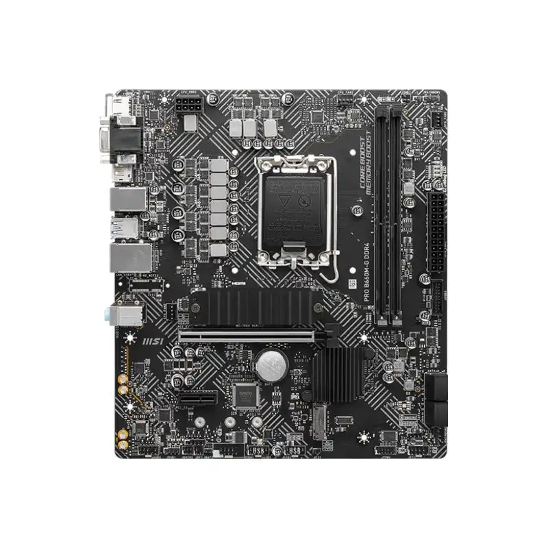 MSI - Carte-mère - micro ATX - Socket LGA1700 - B660 Chipset - USB 3.2 Gen 1 - 2.5 Gigabit LAN - c... (PRO B660M-G DDR4)_1