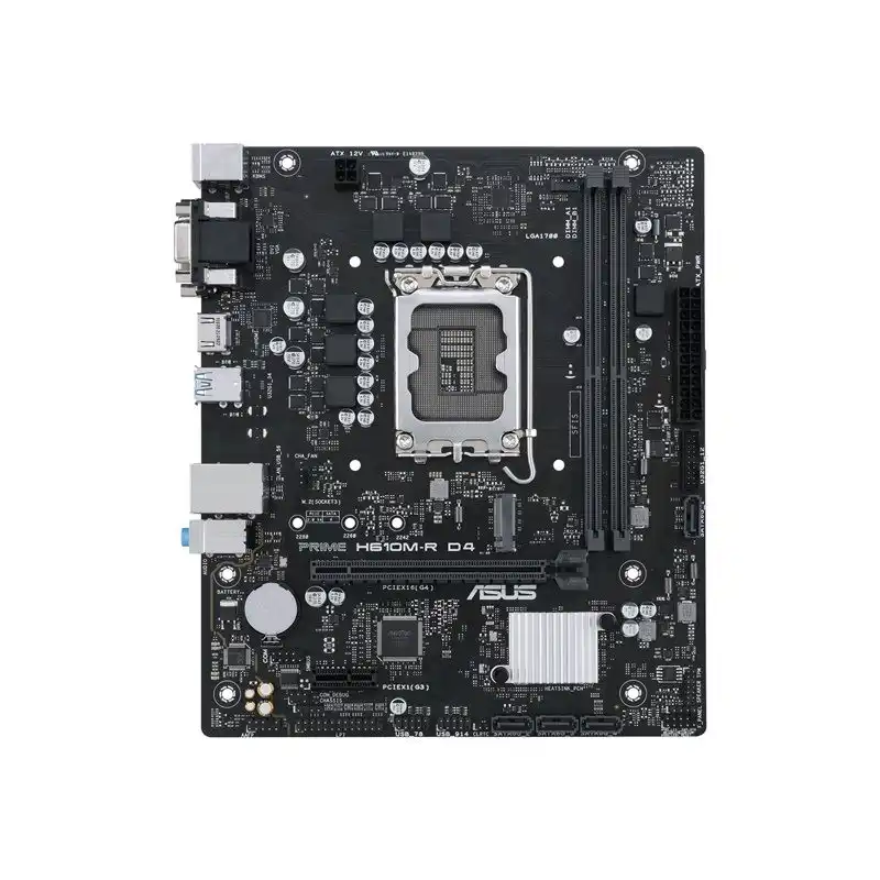 ASUS PRIME H610M-R D4 - Carte-mère - micro ATX - Socket LGA1700 - H610 Chipset - USB 3.2 Gen 1 - Gi... (90MB1B40-M0ECY0)_1