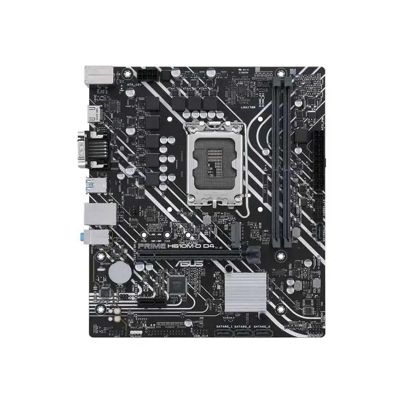 ASUS PRIME H610M-D D4 - Carte-mère - micro ATX - Socket LGA1700 - H610 Chipset - USB 3.2 Gen 1 - Gi... (90MB1A00-M0EAY0)_1