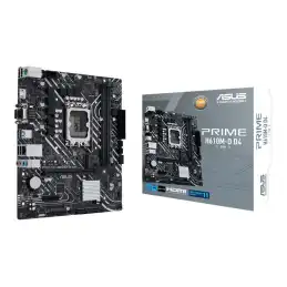 ASUS PRIME H610M-D D4 - Carte-mère - micro ATX - Socket LGA1700 - H610 Chipset - USB 3.2 Gen 1 - Gi... (90MB1A00-M0EAY0)_2