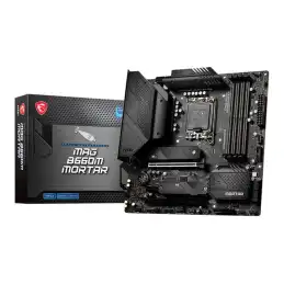 MSI - Carte-mère - micro ATX - Socket LGA1700 - B660 Chipset - USB-C Gen2, USB 3.2 Gen 1, USB 3.2 ... (MAG B660M MORTAR)_2