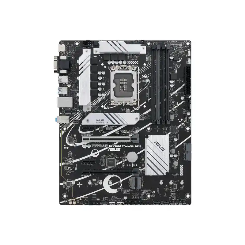 ASUS PRIME B760-PLUS D4 - Carte-mère - ATX - Socket LGA1700 - B760 Chipset - USB 3.2 Gen 1, USB 3.2... (90MB1CW0-M1EAY0)_1