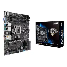 ASUS WS C246M PRO - Carte-mère - micro ATX - LGA1151 Socket - C246 Chipset - USB 3.1 Gen 1, USB 3.1... (90SW00E0-M0EAY0)_5