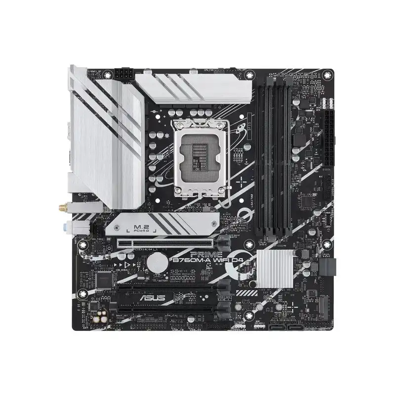 ASUS PRIME B760M-A WIFI D4 - Carte-mère - micro ATX - Socket LGA1700 - B760 Chipset - USB 3.2 Gen 1... (90MB1CX0-M1EAY0)_1