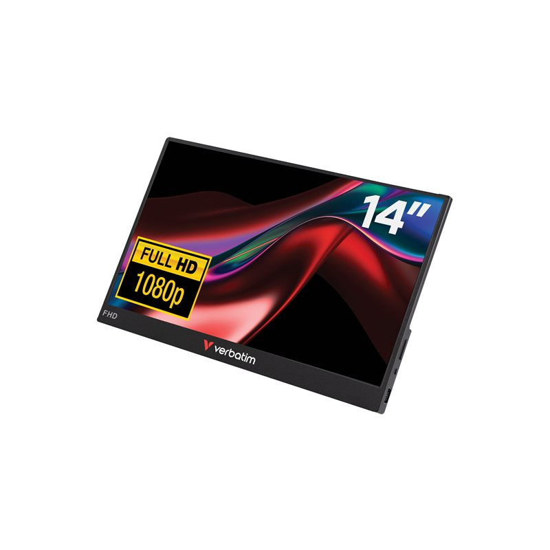 Verbatim MONITEUR TACTILE PORTABLE 14¨ Full HD 1080p PM14-IPS-1000:1-HDMI, 2xUSB-C-haut-parleurs (49591)_1