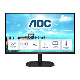 AOC - Écran LED - 27" - 1920 x 1080 Full HD (1080p) @ 75 Hz - IPS - 250 cd - m² - 1000:1 - 4 ms - HDM... (27B2H/EU)_1