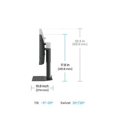 SW Series - écran LED - 24.1" - 2560 x 1440 @ 60 Hz - IPS - 400 cd - m² - 1000:1 - HDR10 - 5 ms - HDMI,... (SW242Q)_11