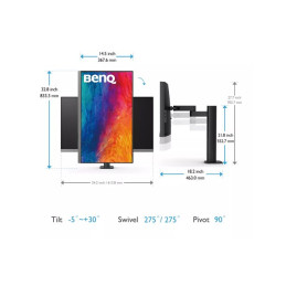 PD Series - écran LED - 27" - 3840 x 2160 4K @ 60 Hz - IPS - 400 cd - m² - 1200:1 - DisplayHDR 400 - ... (PD2706UA)_9