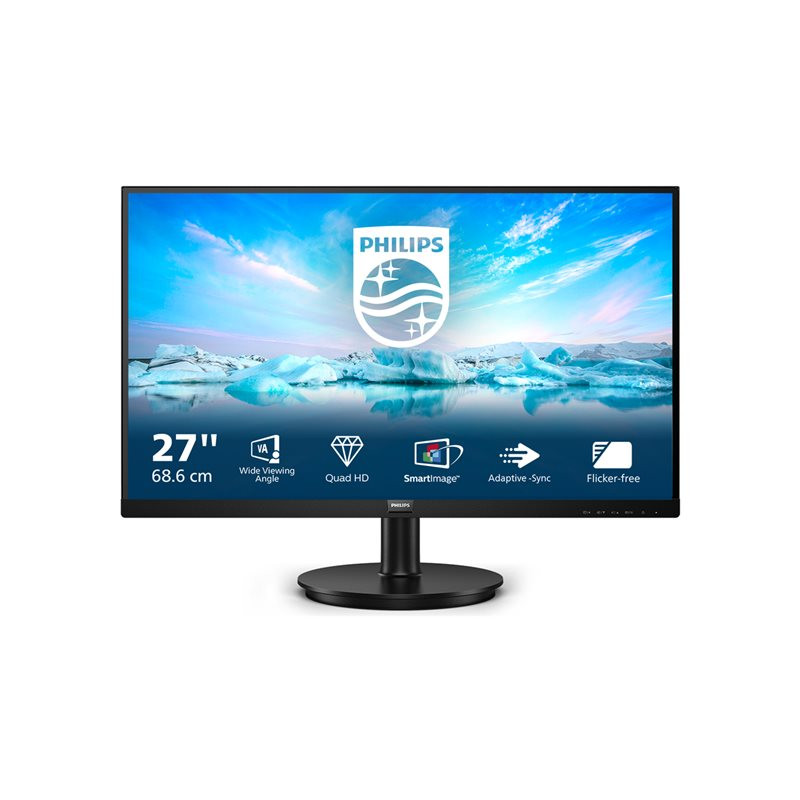 Écran LED - 27" - 2560 x 1440 QHD - VA - 250 cd - m² - 4000:1 - 4 ms - HDMI, DisplayPort - haut-par... (275V8LA/00)_1