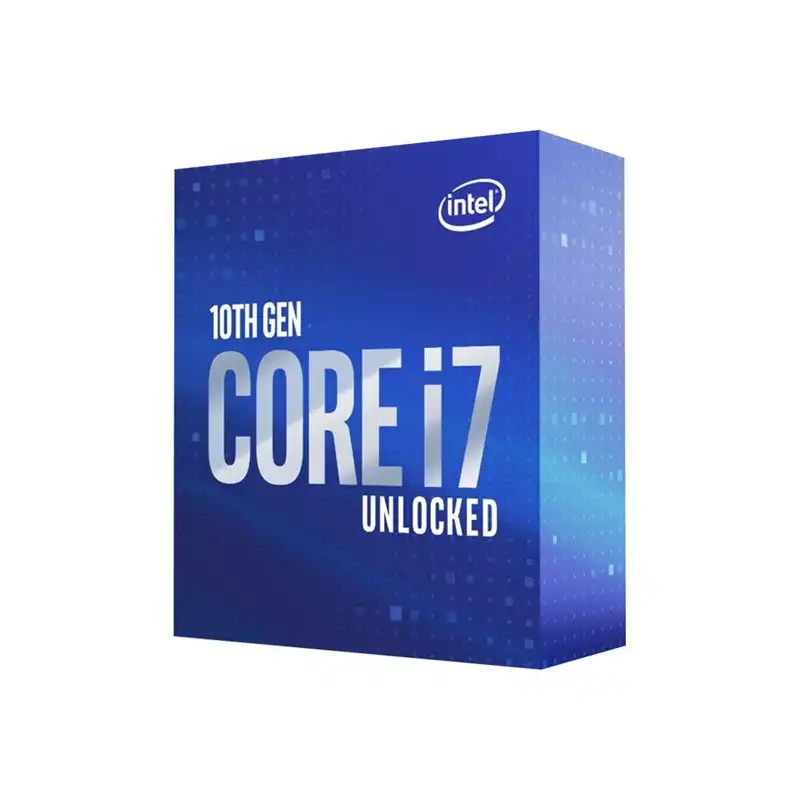 Intel Core i7 10700K - 3.8 GHz - 8 curs - 16 filetages - 16 Mo cache - LGA1200 Socket - Boîtier (san... (BX8070110700K)_1
