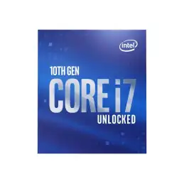 Intel Core i7 10700K - 3.8 GHz - 8 curs - 16 filetages - 16 Mo cache - LGA1200 Socket - Boîtier (san... (BX8070110700K)_3