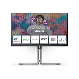 Graphic Pro Series - écran LED - 27" - 2560 x 1440 QHD @ 75 Hz - IPS - 1000:1 - DisplayHDR 400 - 4 ms ... (Q27U3CV)_1