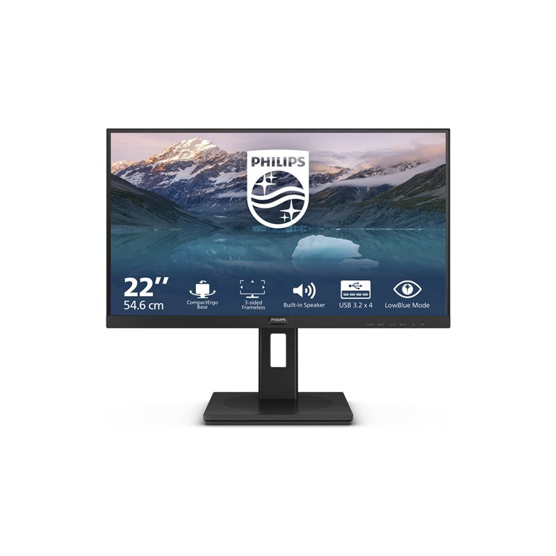 Écran LED - 22" (21.5" visualisable) - 1920 x 1080 Full HD (1080p) @ 75 Hz - VA - 250 cd - m² - 30... (222S9JML/00)_1