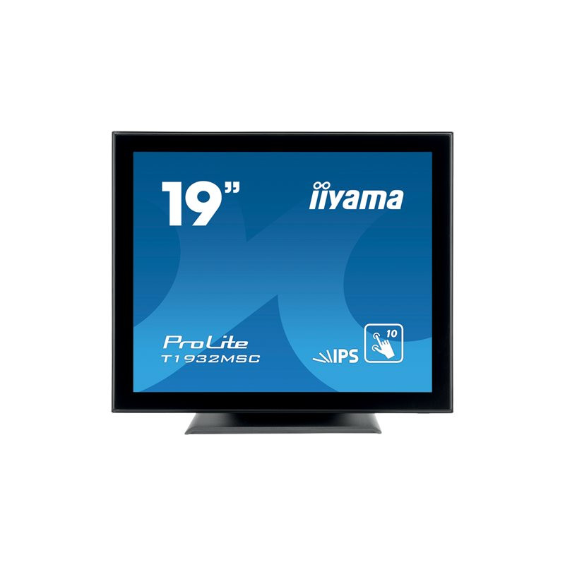 Écran LED - 19" - écran tactile - 1280 x 1024 - IPS - 250 cd - m² - 1000:1 - 14 ms - HDMI, VGA, D... (T1932MSC-B5X)_1