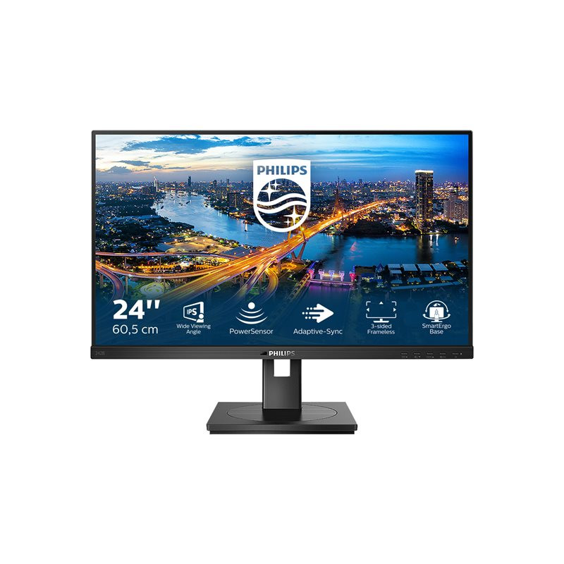 Écran LED - 24" - 1920 x 1080 Full HD (1080p) @ 75 Hz - IPS - 250 cd - m² - 1000:1 - 4 ms - HDMI, DVI... (242B1/00)_1