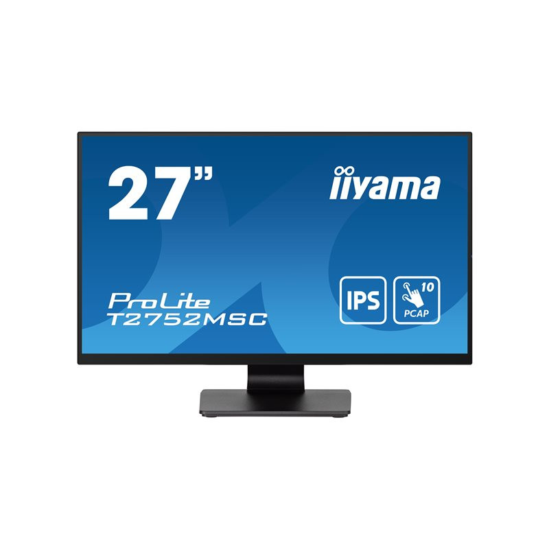 Écran LED - 27" - écran tactile - 1920 x 1080 Full HD (1080p) @ 60 Hz - IPS - 400 cd - m² - 1000:1... (T2752MSC-B1)_1