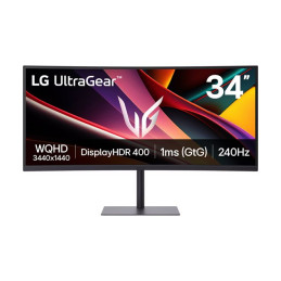 Écran LED - jeux - incurvé - 34" - 3440 x 1440 UWQHD @ 240 Hz - VA - 300 cd - m² - 4000:1 - DisplayH... (34G630A-B)_2