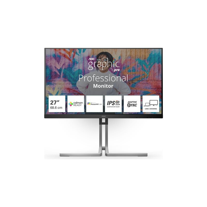 Graphic Pro Series - écran LED - 27" - 2560 x 1440 QHD @ 75 Hz - IPS - 1000:1 - DisplayHDR 400 - 4 ms ... (Q27U3CV)_1