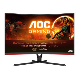 Écran LED - jeux - incurvé - 32" (31.5" visualisable) - 1920 x 1080 Full HD (1080p) @ 165 Hz - VA -... (C32G3AE/BK)_1