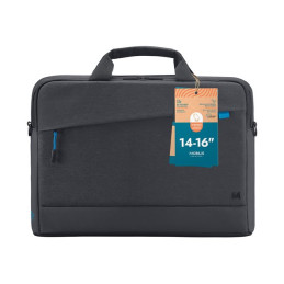 Sacoche pour ordinateur portable - chargement par le haut, 35 % recyclé - 16" - noir (025028)_4