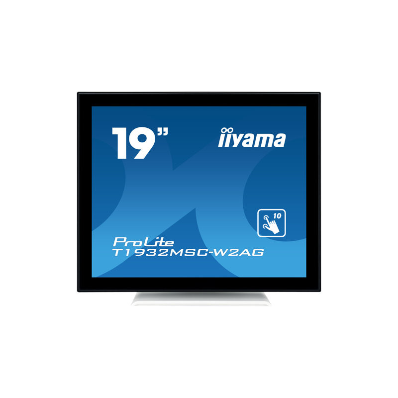 Écran LED - 19" - écran tactile - 1280 x 1024 - IPS - 250 cd - m² - 1000:1 - 14 ms - DVI-D, VGA ... (T1932MSC-W2AG)_1