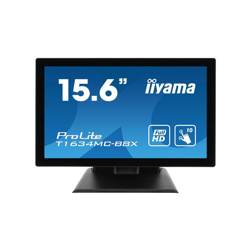 Écran LED - 15.6" - écran tactile - 1920 x 1080 Full HD (1080p) @ 60 Hz - IPS - 450 cd - m² - 700:... (T1634MC-B8X)_1