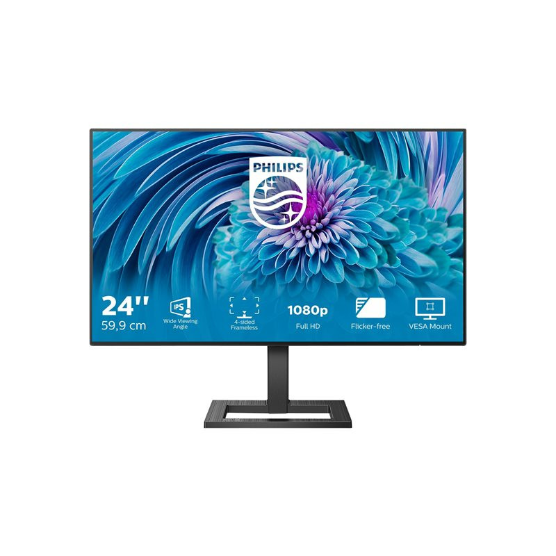 Écran LED - 24" (23.8" visualisable) - 1920 x 1080 Full HD (1080p) @ 75 Hz - IPS - 300 cd - m² - 10... (241E2FD/00)_1