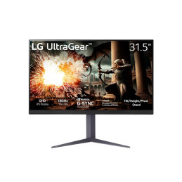 Écran LCD - jeux - 32" (31.5" visualisable) - 2560 x 1440 QHD @ 180 Hz - IPS - 400 cd - m² - 1200:1 ... (32GS75Q-B)_1