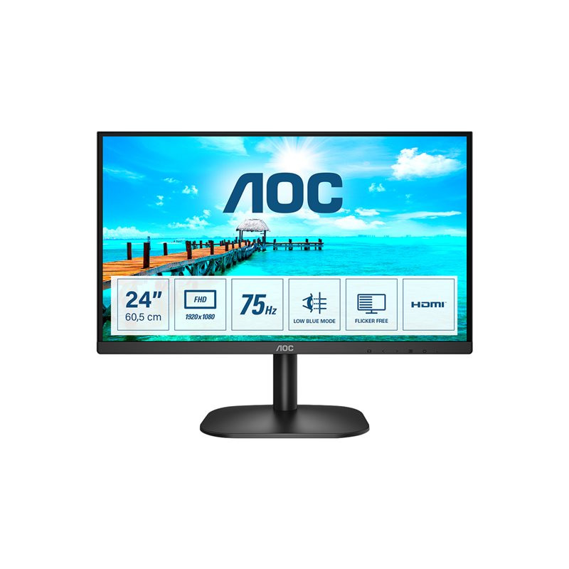 B2 Series - écran LED - 23.8" - 1920 x 1080 Full HD (1080p) @ 75 Hz - VA - 250 cd - m² - 3000:1 - 4 ms... (24B2XDM)_1