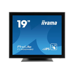 iiyama ProLite - Écran LED - 19" - écran tactile - 1280 x 1024 @ 75 Hz - IPS - 250 cd - m² - 100... (T1932MSC-B5AG)_1