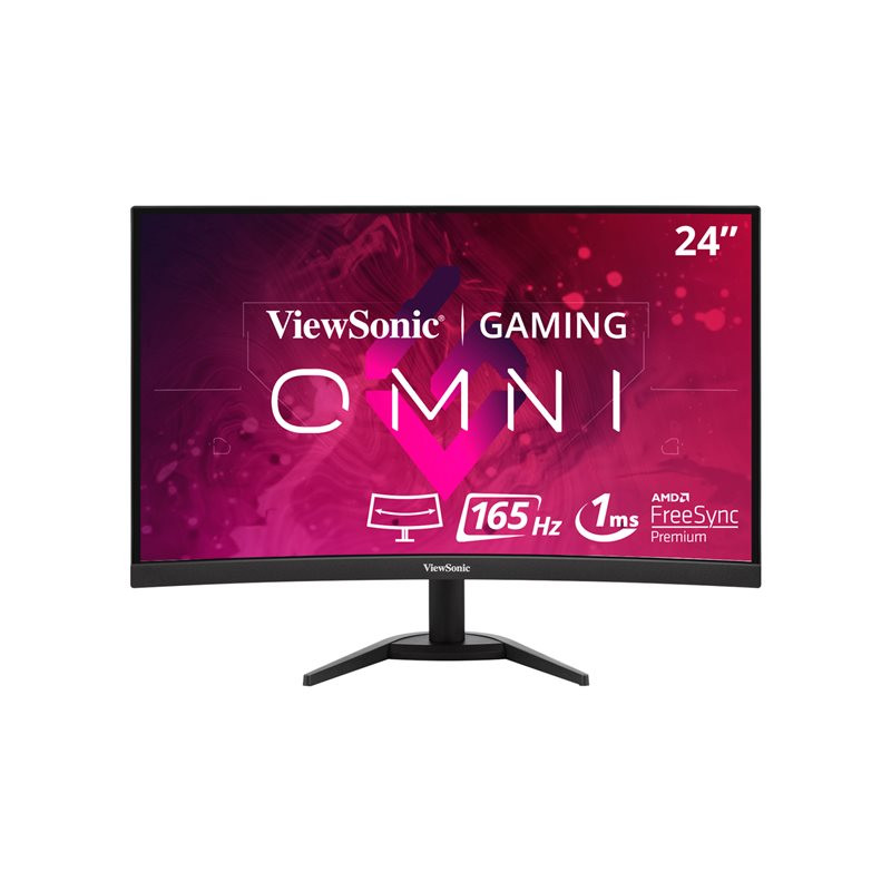 Écran LED - incurvé - 24" (23.6" visualisable) - 1920 x 1080 Full HD (1080p) @ 165 Hz - VA - 250... (VX2468-PC-MHD)_1