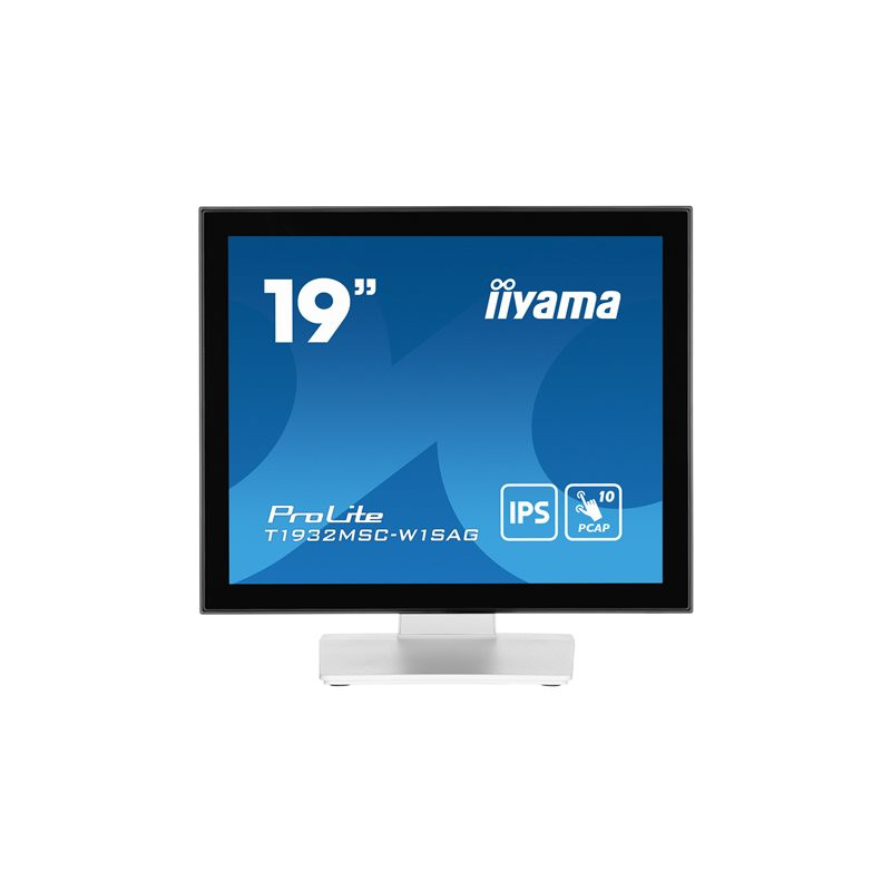 Écran LCD - 19" - écran tactile - 1280 x 1024 - IPS - 250 cd - m² - 1000:1 - 14 ms - HDMI, VGA,... (T1932MSC-W1SAG)_1