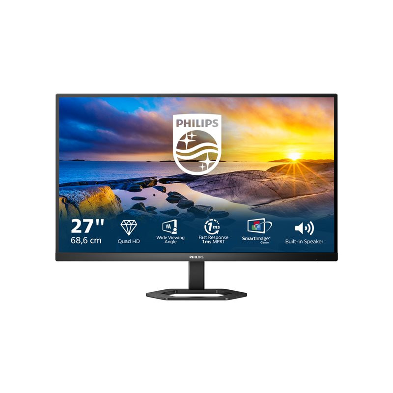 5000 Series - écran LED - 27" - 2560 x 1440 QHD @ 75 Hz - VA - 300 cd - m² - 4000:1 - 1 ms - 2x... (27E1N5500LA/00)_1