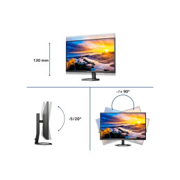 5000 Series - écran LED - 27" - 2560 x 1440 QHD @ 75 Hz - VA - 300 cd - m² - 4000:1 - 1 ms - 2x... (27E1N5500LA/00)_4