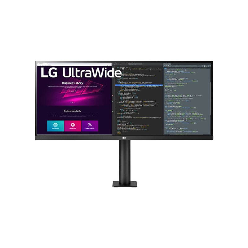 Écran LED - 34" - 3440 x 1440 UWQHD @ 75 Hz - IPS - 300 cd - m² - 1000:1 - HDR10 - 5 ms - 2xHDMI, D... (34WN780P-B)_1