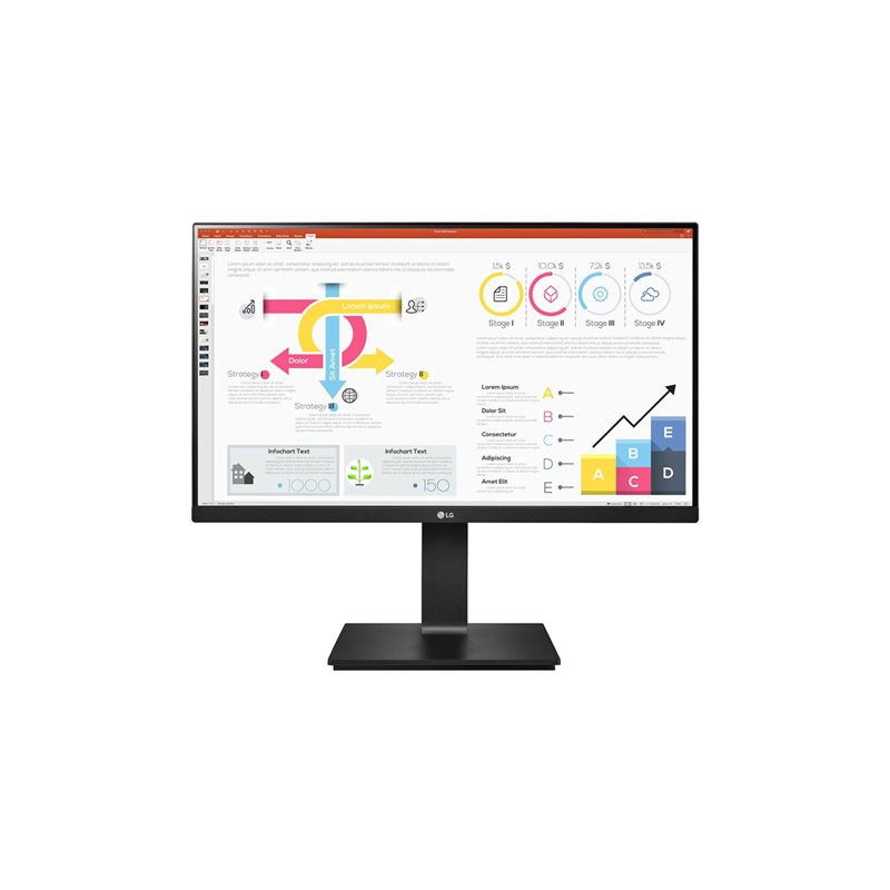 Écran LED - 24" (23.8" visualisable) - 2560 x 1440 QHD @ 75 Hz - IPS - 300 cd - m² - 1000:1 - HDR10... (24QP750P-B)_1