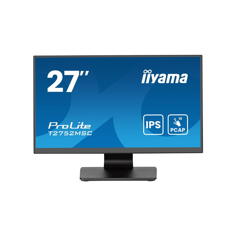 Écran LED - 27" - écran tactile - 1920 x 1080 Full HD (1080p) @ 60 Hz - IPS - 400 cd - m² - 1000... (T2752MSC-B1AG)_1