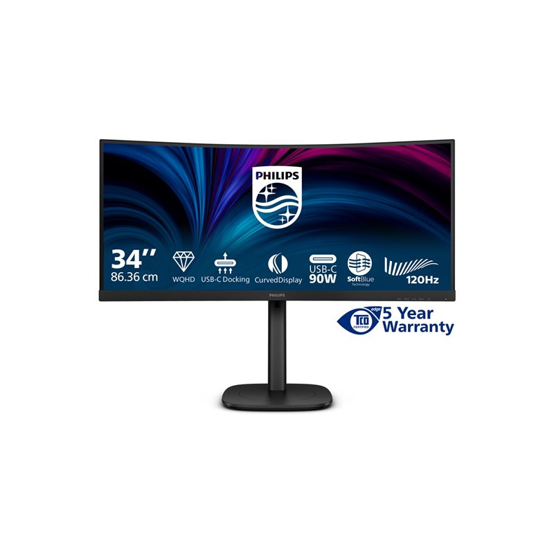 3000 Series - écran LED - incurvé - 34" - 3440 x 1440 WQHD @ 120 Hz - VA - 3500:1 - HDMI, Displa... (34B2U3600C/00)_1