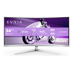 Moniteur OLED - jeux - incurvé - 34" - 3440 x 1440 WQHD @ 175 Hz - 1000 cd - m² - 1000000:1 - Dis... (34M2C8600/00)_1