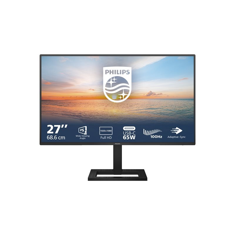 Écran LED - 27" - 1920 x 1080 Full HD (1080p) @ 100 Hz - IPS - 1300:1 - 1 ms - HDMI, USB-C - ha... (27E1N1300AE/00)_1