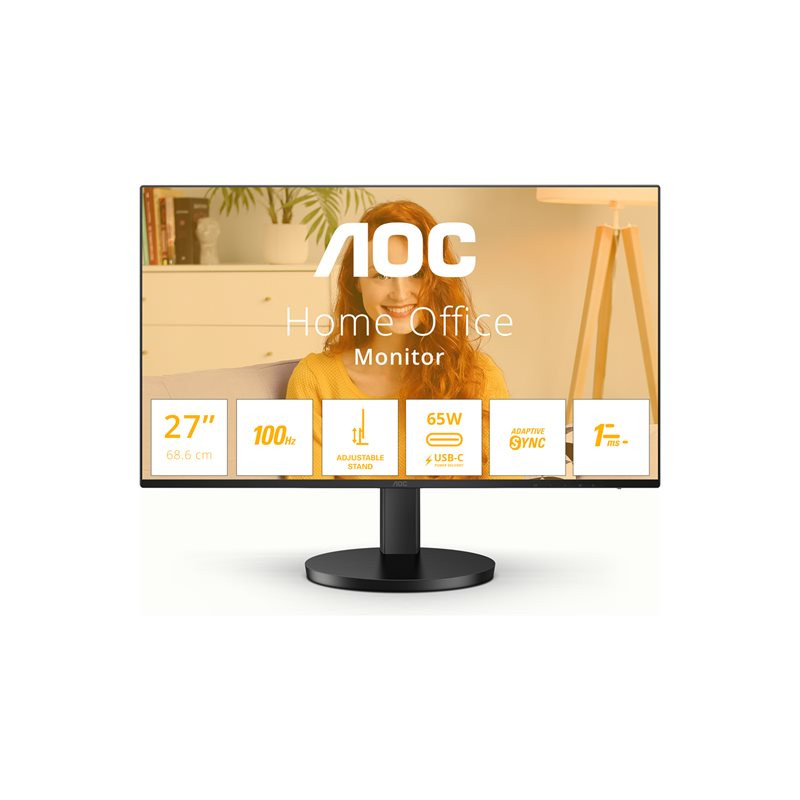 B3 Series - écran LED - 27" - 2560 x 1440 QHD @ 100 Hz - IPS - 1500:1 - 1 ms - HDMI, USB-C - haut-par... (Q27B3CF2)_1