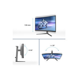 Écran LED - jeux - incurvé - 27" - 1920 x 1080 Full HD (1080p) @ 280 Hz - Fast VA - 300 cd - m² ... (27M2C5200W/00)_5