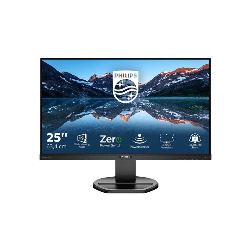 Écran LED - 25" - 1920 x 1200 WUXGA @ 60 Hz - IPS - 300 cd - m² - 1000:1 - 5 ms - HDMI, DVI-D, VGA, D... (252B9/00)_1