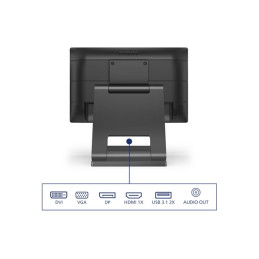 Écran LED - 16" (15.6" visualisable) - écran tactile - 1366 x 768 @ 60 Hz - TN - 220 cd - m² - 500:1... (162B9T/00)_9