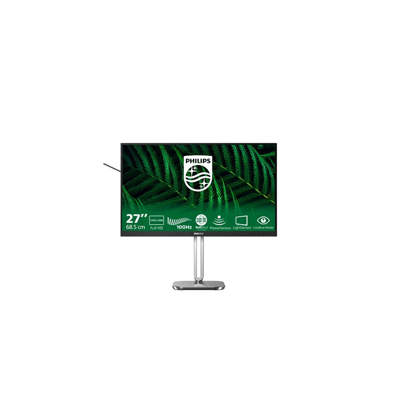 Écran LED - 27" - 1920 x 1080 Full HD (1080p) @ 100 Hz - IPS - 1500:1 - HDMI, VGA, DisplayPort - ... (27B2G5200/00)_1