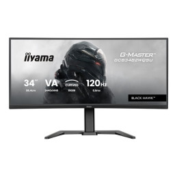 Écran LED - jeux - incurvé - 34" - 3440 x 1440 WQHD @ 120 Hz - VA - 500 cd - m² - 3000:1 - 0.6 ... (GCB3482WQSU-B1)_1