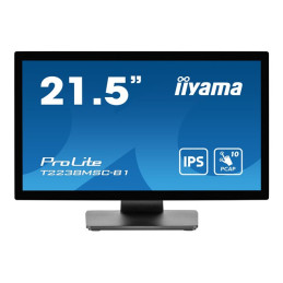 Écran LED - 21.5" - écran tactile - 1920 x 1080 Full HD (1080p) - IPS - 600 cd - m² - 1000:1 - 5 m... (T2238MSC-B1)_1